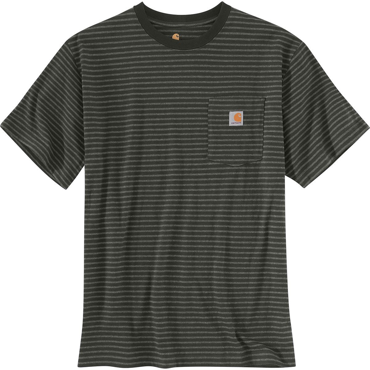 Carhartt Workwear Loose Fit Pocket Short-Sleeve T-Shirt - Men's Peat Stripe, M