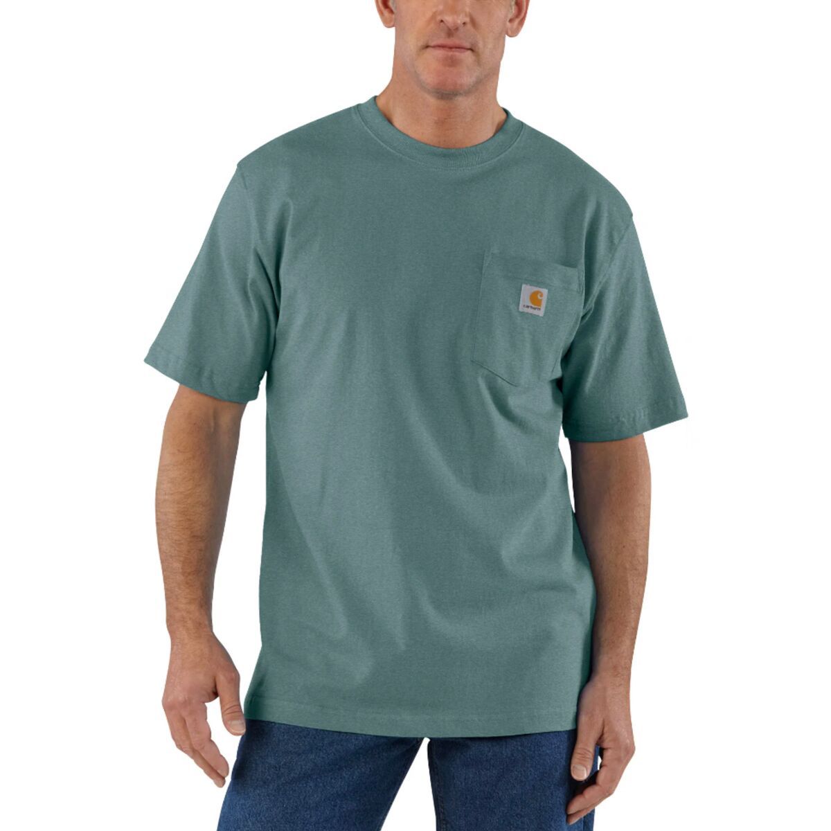 Carhartt Workwear Loose Fit Pocket Short-Sleeve T-Shirt - Men's Sea Pine Heather, XL