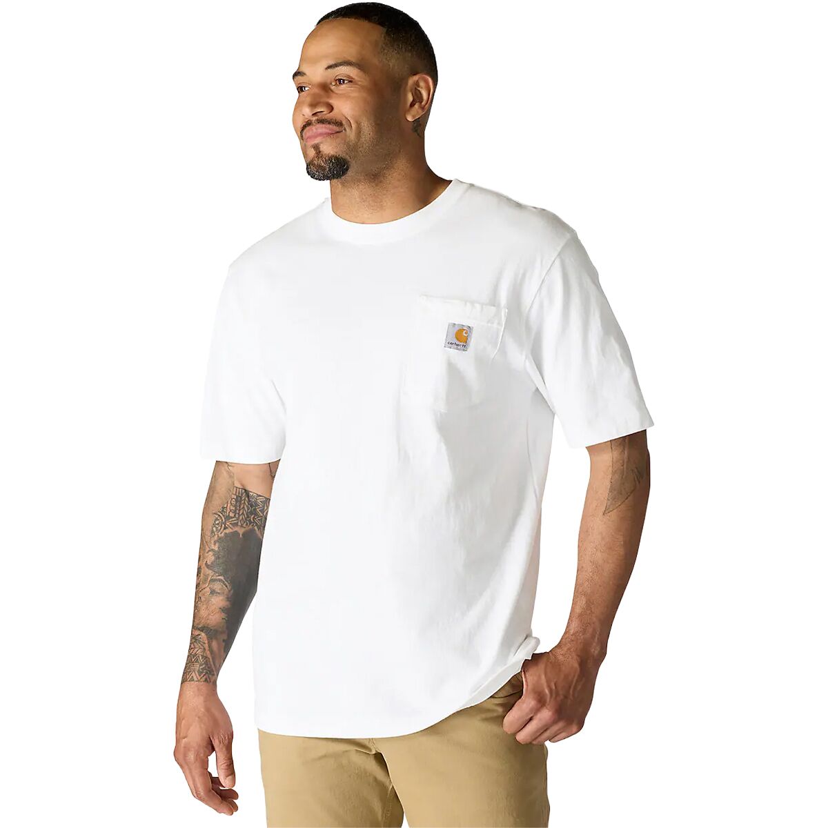 Image of Carhartt Workwear Loose Fit Pocket Short-Sleeve T-Shirt - Men's White, XXL
