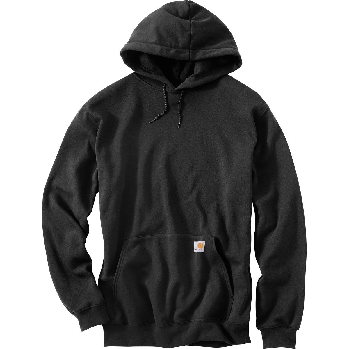 Image of Carhartt Midweight Pullover Hooded Sweatshirt - Men's Black, S