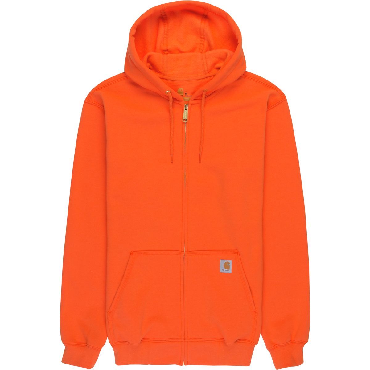Carhartt Midweight Full-Zip Hooded Sweatshirt - Men's Orange, 3XL