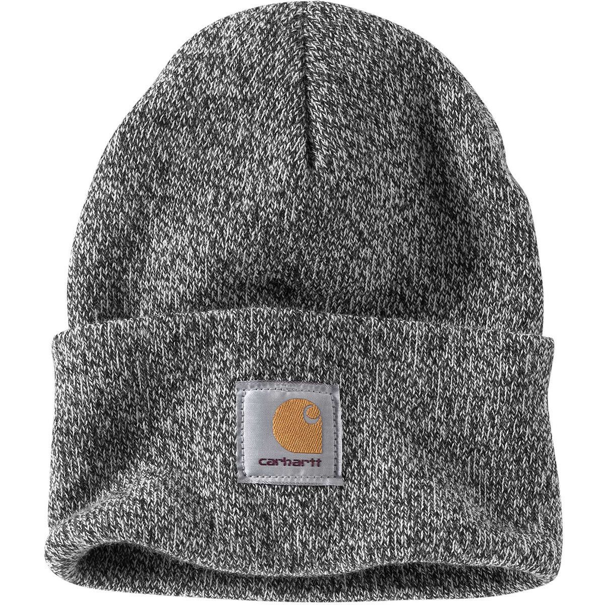 Image of Carhartt Knit Cuffed Beanie Black/White, One Size