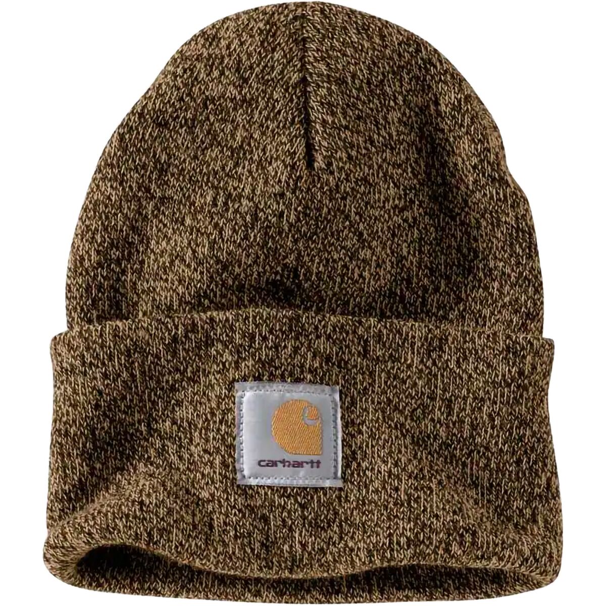 Image of Carhartt Knit Cuffed Beanie Dark Brown/Sandstone, One Size