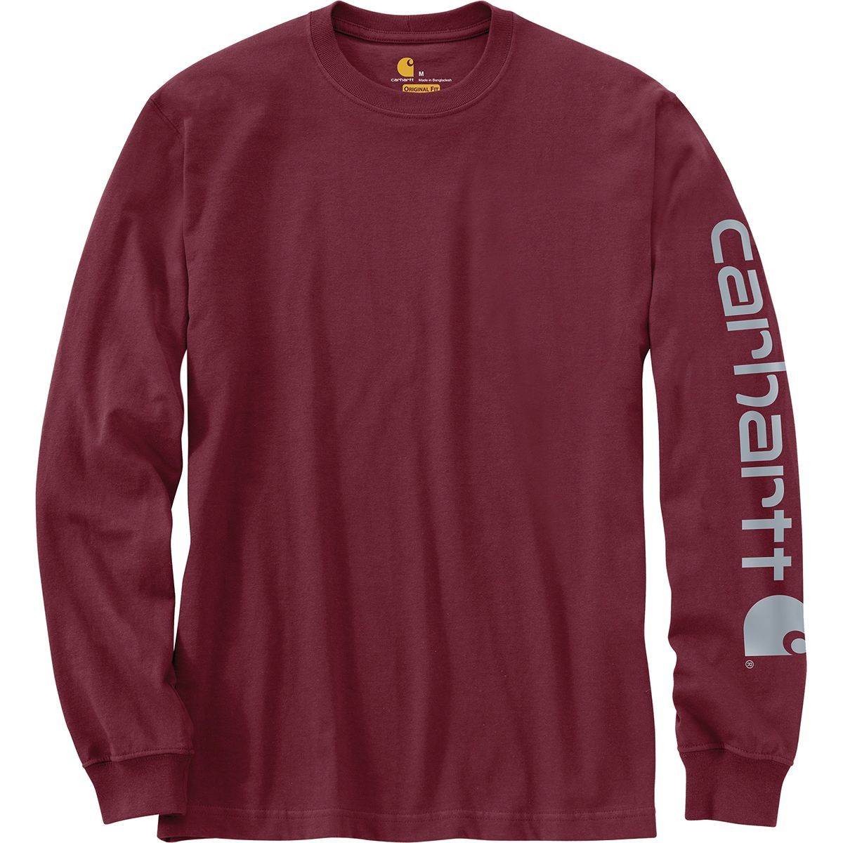 Carhartt Signature Sleeve Logo Long-Sleeve T-Shirt - Men's Port, S