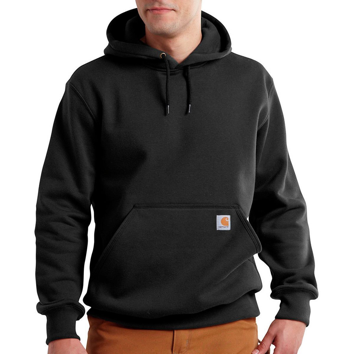 Carhartt Rain Defender Paxton Heavyweight Pullover Hoodie - Men's Black, LT