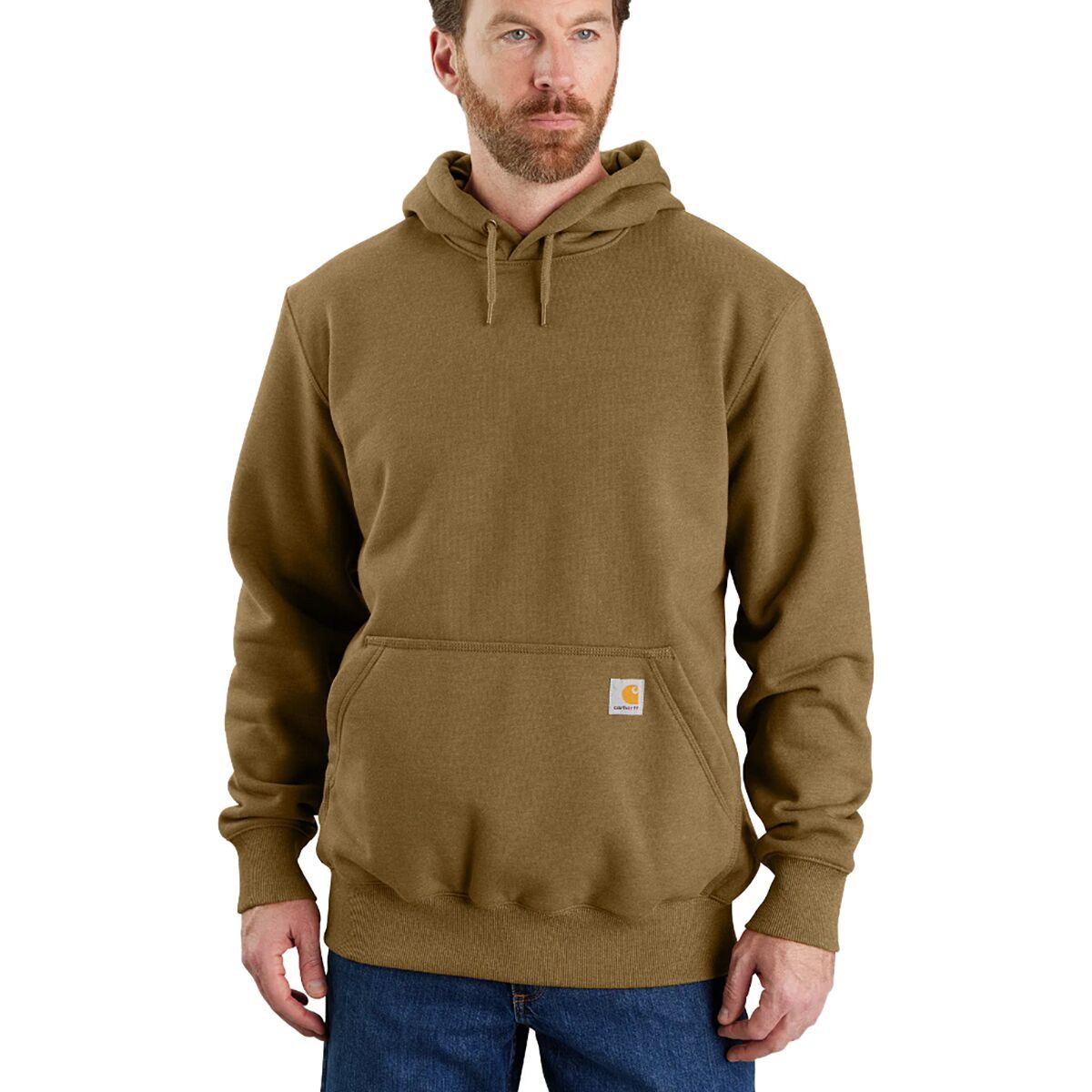 Carhartt Rain Defender Paxton Heavyweight Pullover Hoodie - Men's Oak Brown, XXL