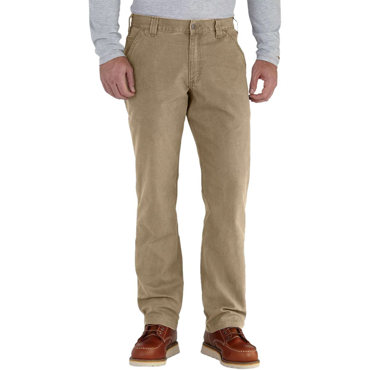 Image of Carhartt Relaxed Straight Rigby Dungaree - Men's Dark Khaki, 33x30