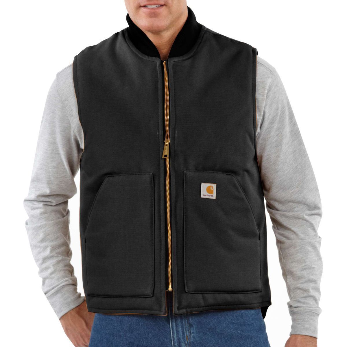 Carhartt Duck Vest - Men's Black, XL