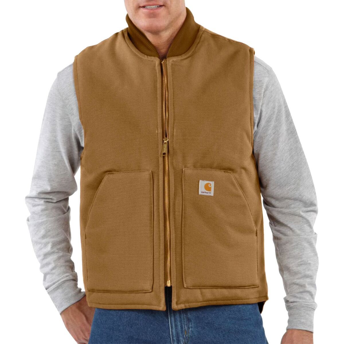 Carhartt Duck Vest - Men's Carhartt Brown, 3XLT