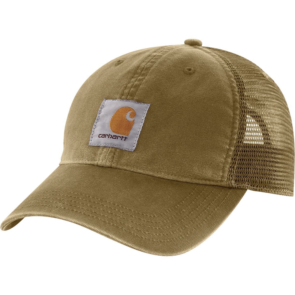 Image of Carhartt Canvas Mesh-Back Cap Dark Khaki, One Size