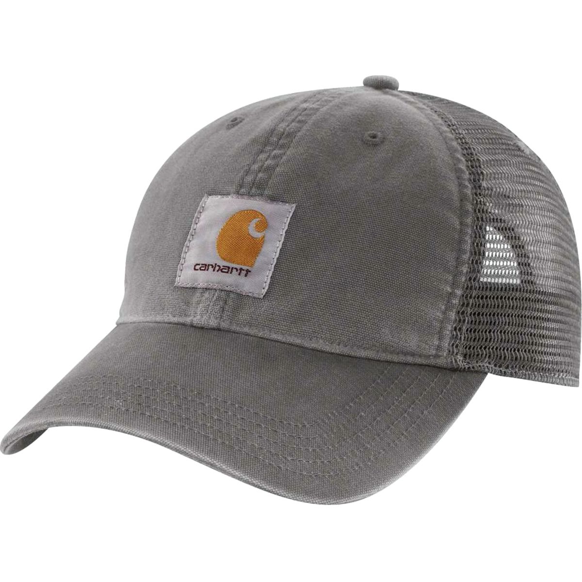 Image of Carhartt Canvas Mesh-Back Cap Gravel, One Size