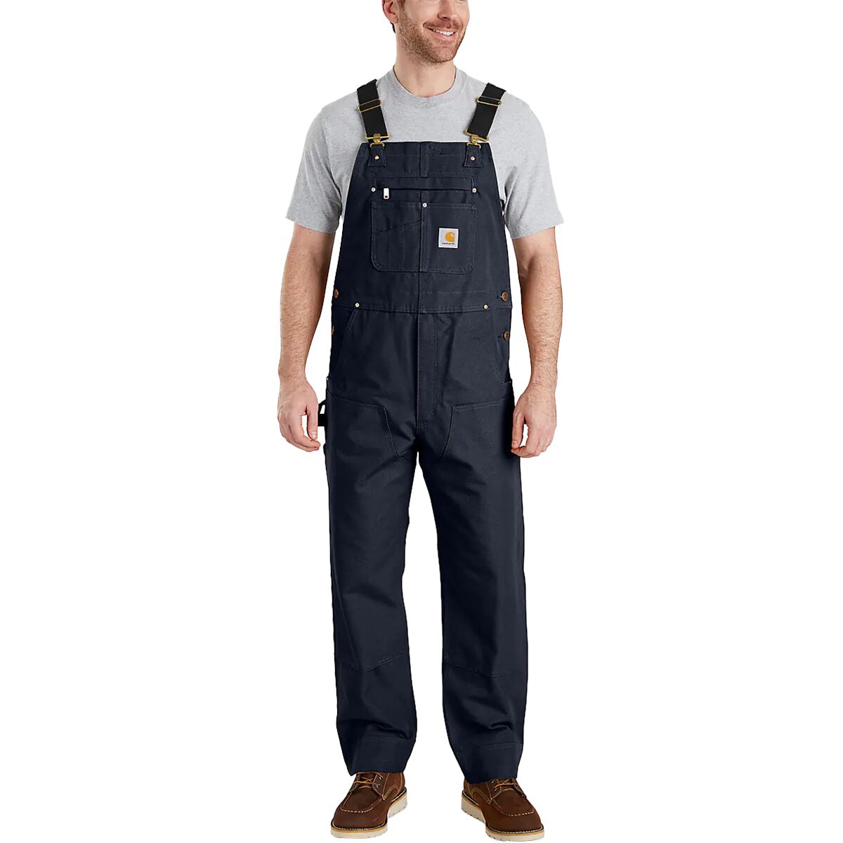 Image of Carhartt R01 Duck Bib Overall Pant - Men's Navy, 30x30