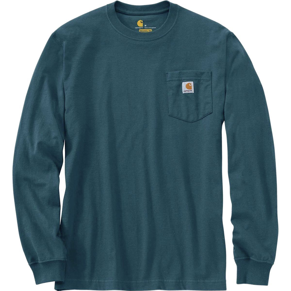 Carhartt Workwear Pocket Long-Sleeve T-Shirt - Men's Stream Blue, S