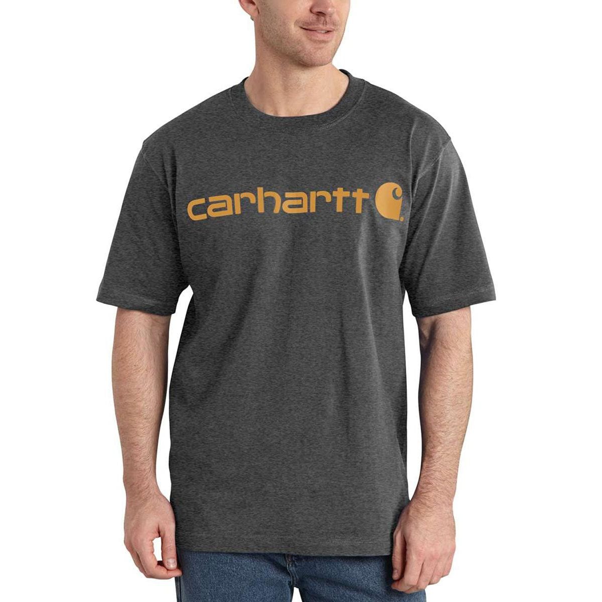 Men\'s T-Shirt - Short-Sleeve Logo Carhartt - Clothing Fit Signature Loose