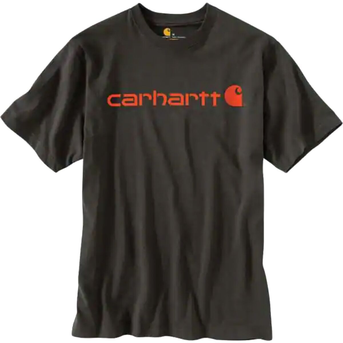 Carhartt Signature Logo Loose Fit Short-Sleeve T-Shirt - Men's Peat/Bold Orange, L