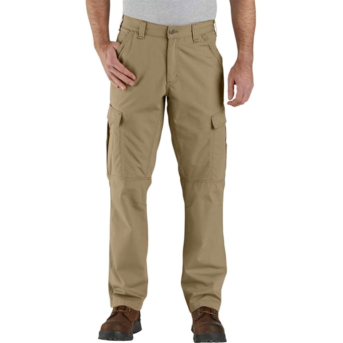 Image of Carhartt Force Relaxed Fit Ripstop Cargo Work Pant - Men's Dark Khaki, 31x32