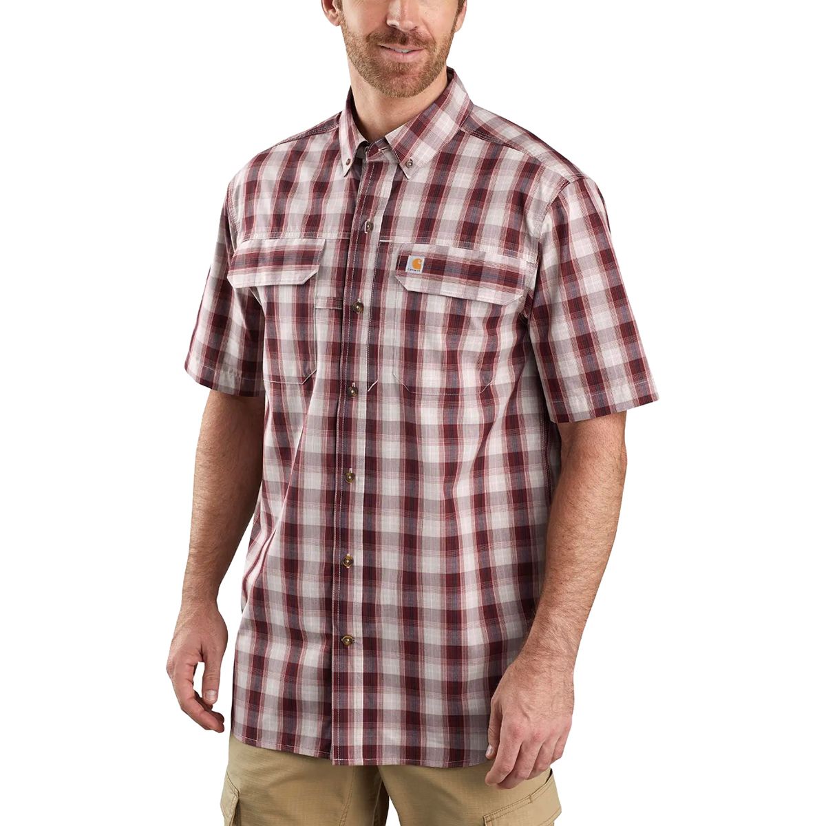 Carhartt Force Short-Sleeve Button-Front Plaid Shirt - Men's product image