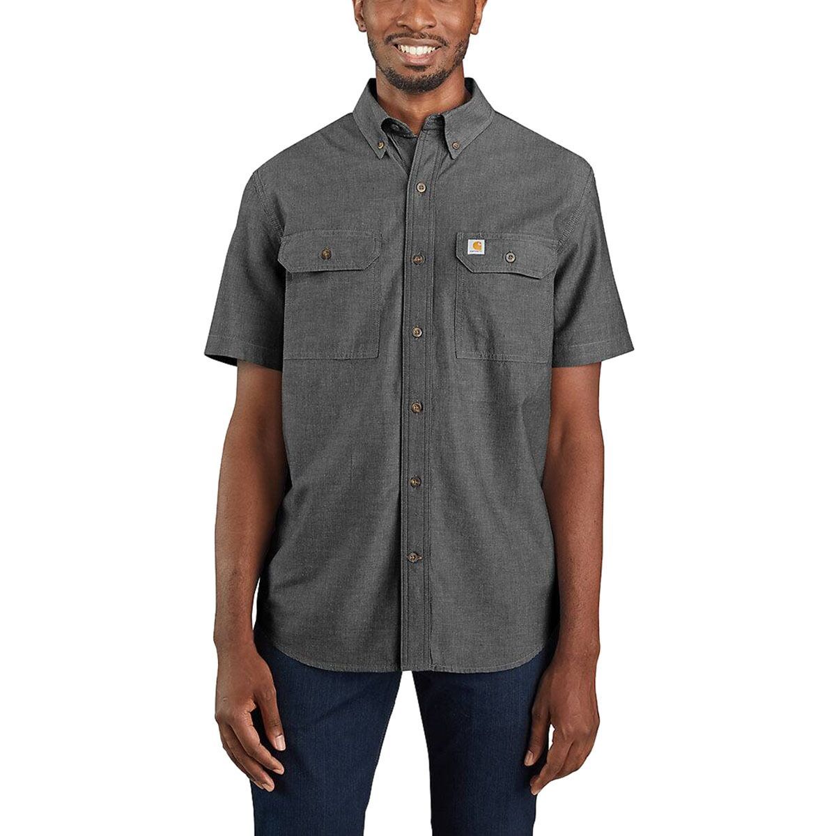 Carhartt TW369 Original Fit Shirt - Men's Black Chambray, S