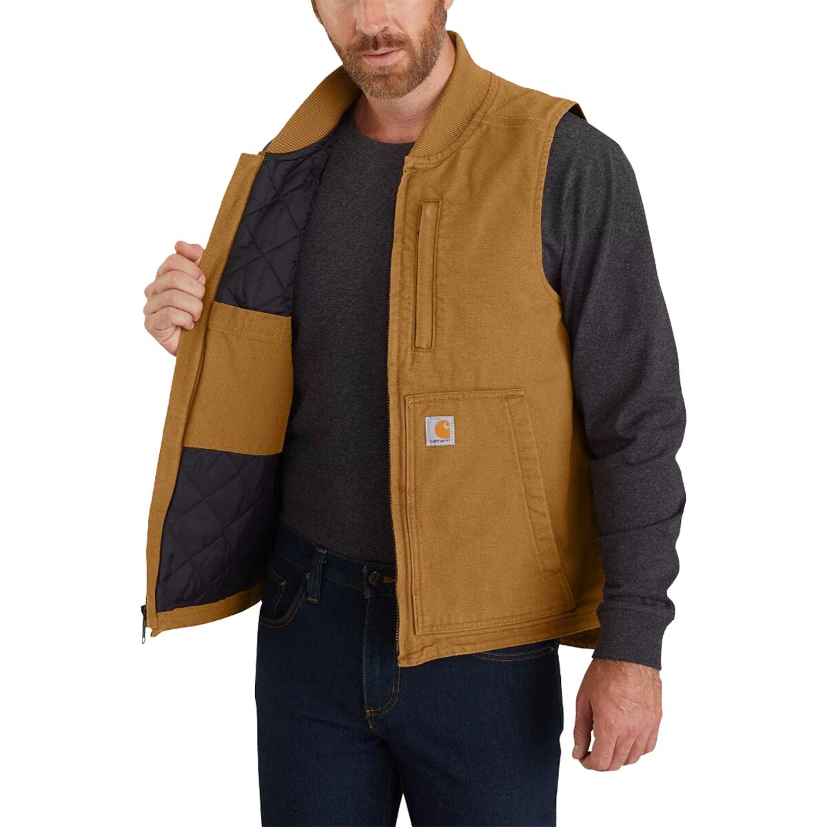 Carhartt Washed Duck Vest - Men's - Clothing