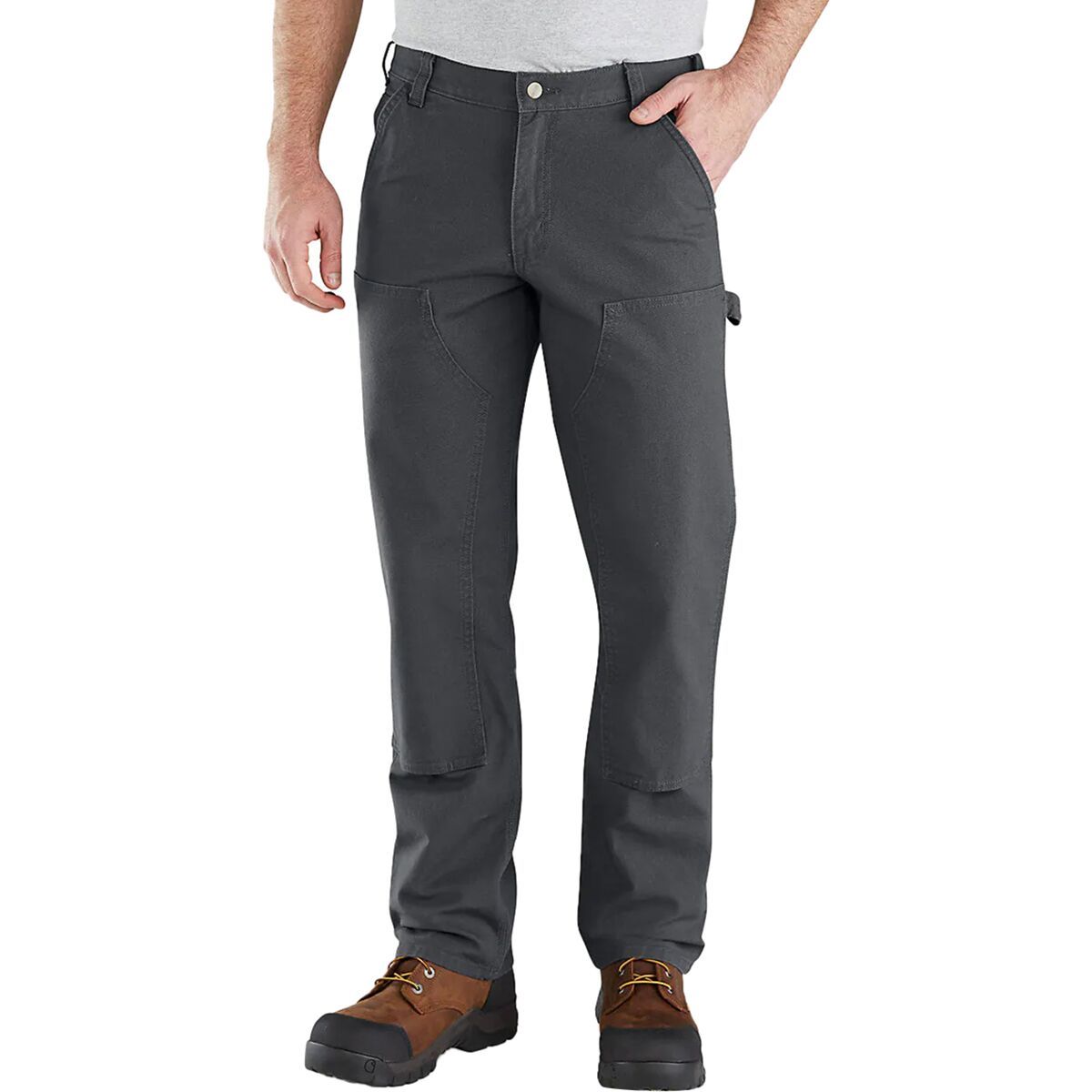 Carhartt Rugged Flex Relaxed Fit Duck Double Front Pant - Men's Shadow, 38x34