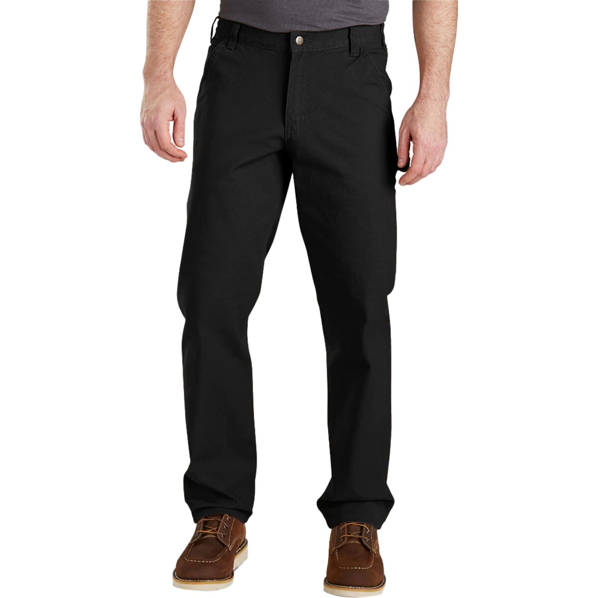Image of Carhartt Relaxed Straight Rugged Flex Duck Dungaree - Men's Black, 36x32