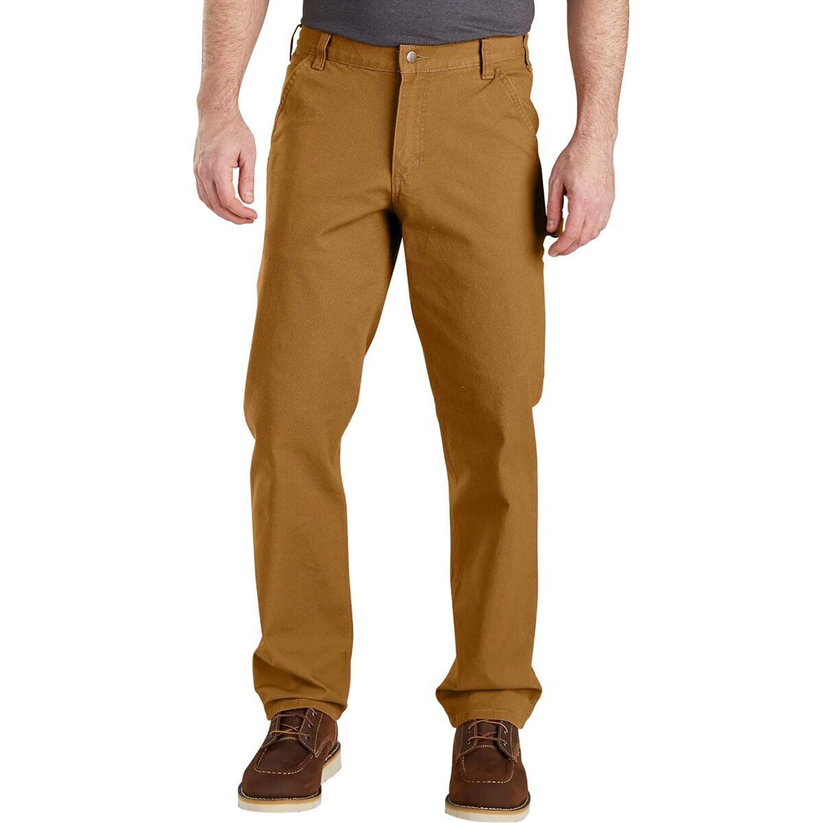 Image of Carhartt Relaxed Straight Rugged Flex Duck Dungaree - Men's Carhartt Brown, 31x32