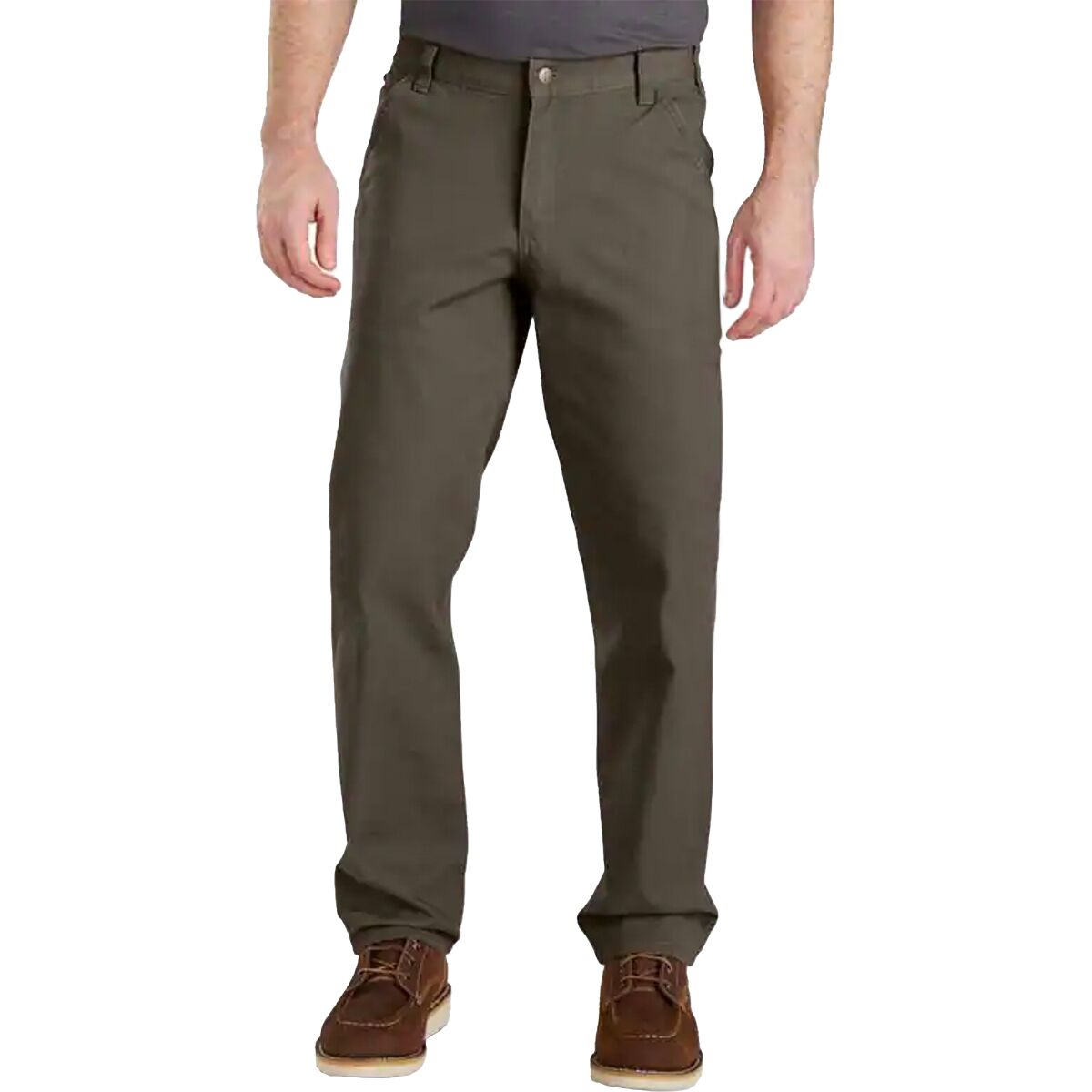 Image of Carhartt Relaxed Straight Rugged Flex Duck Dungaree - Men's Tarmac, 36x32