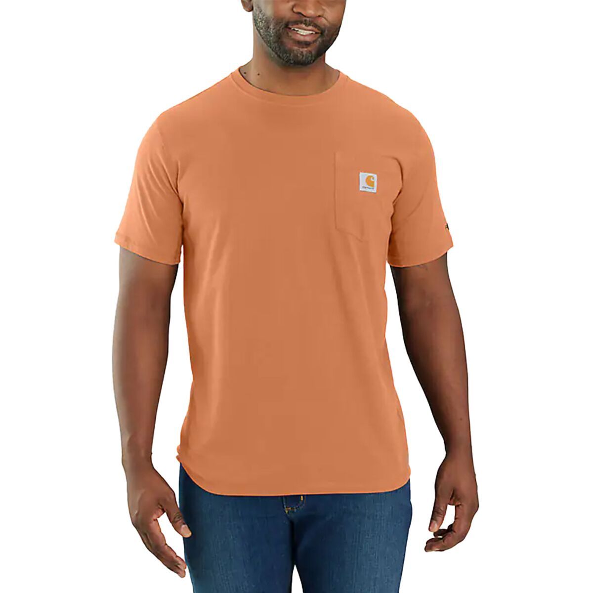 Carhartt Force Short-Sleeve Pocket T-Shirt - Men's Dusty Orange, XL
