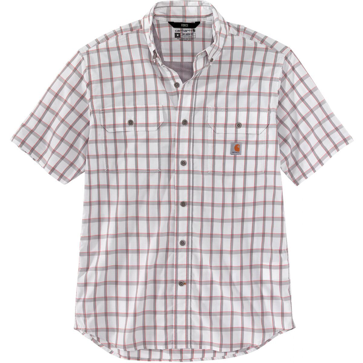 Force Relaxed Fit LW ShortSleeve Plaid Shirt Men's by Carhartt US