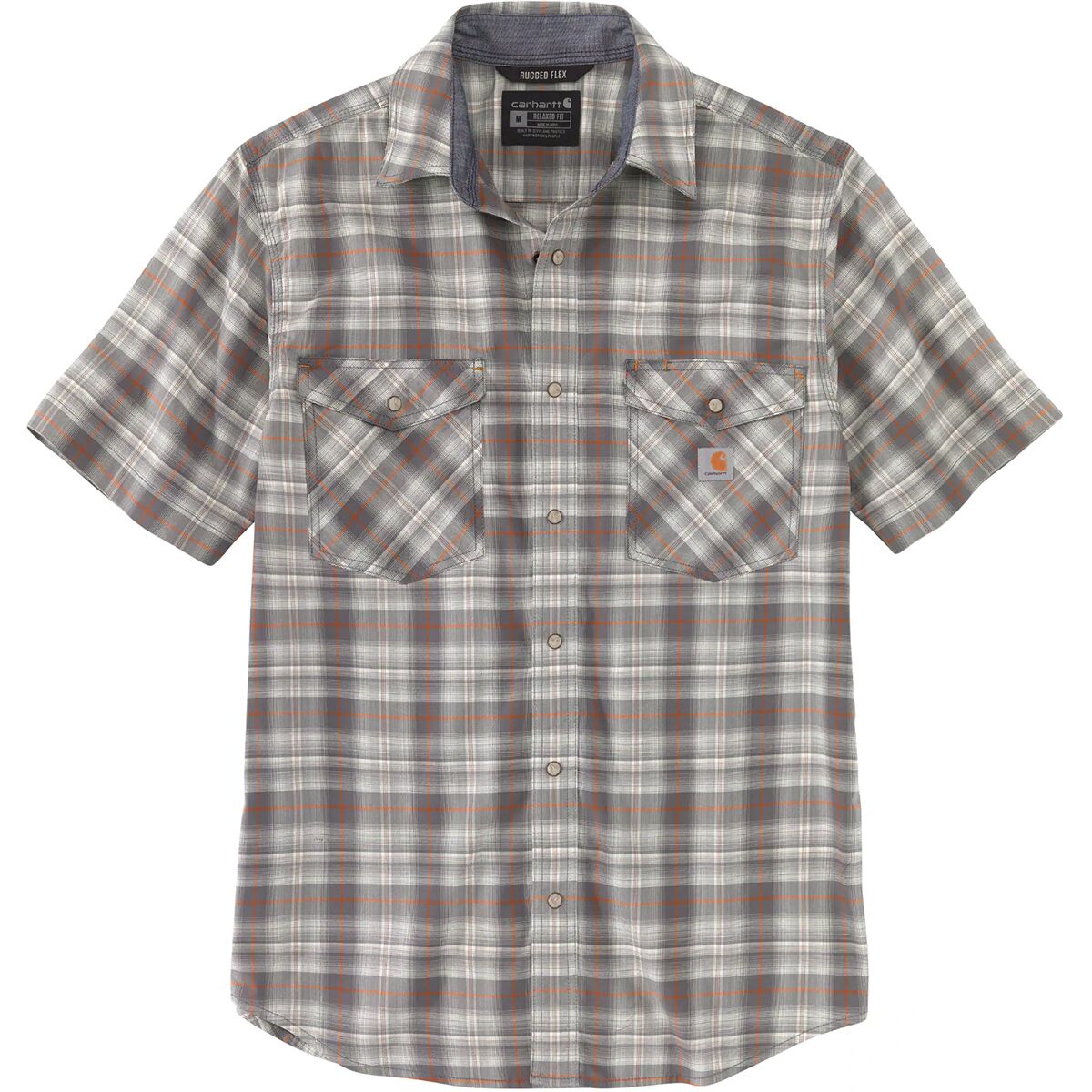 Carhartt Rugged Flex Snap-Front Short-Sleeve Plaid Shirt - Men's