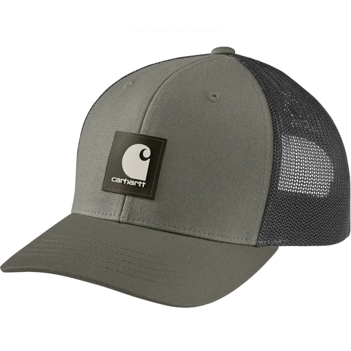 Image of Carhartt Rugged Flex Twill Mesh-Back Logo Patch Cap Dusty Olive, One Size
