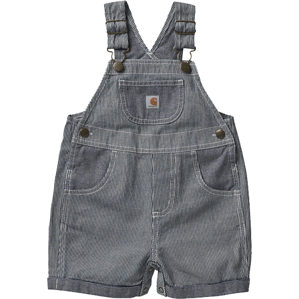 Carhartt Infant Girl's Short-Sleeve Bodysuit and Chambray Shortall