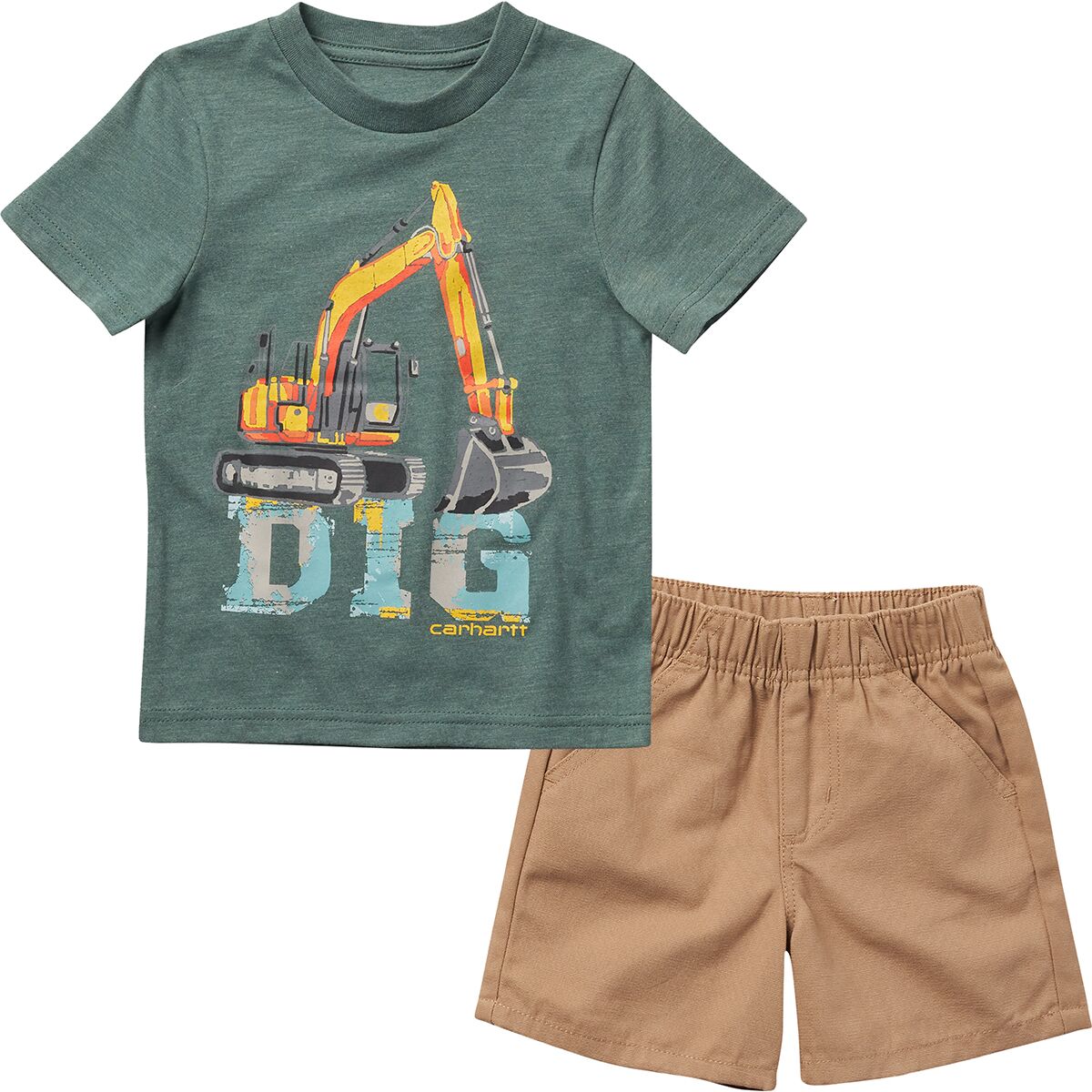 Carhartt Dig T-Shirt & Canvas Short Set - Toddler Boys'