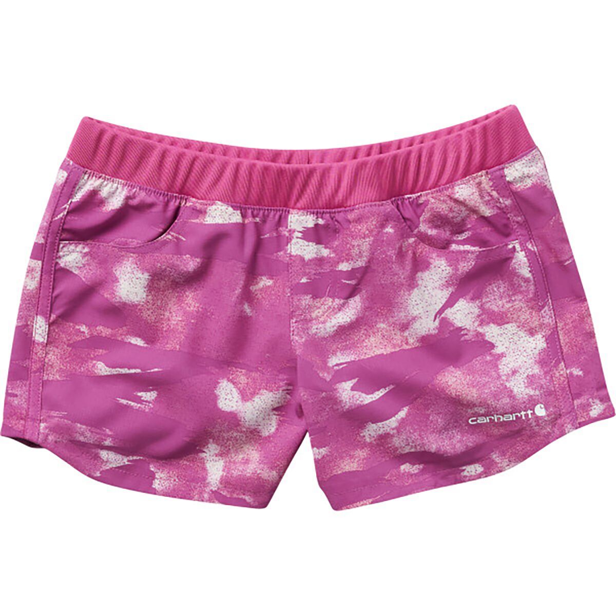 Carhartt Lightweight Ripstop Camo Work Short - Girls' Camo/Pink, 10