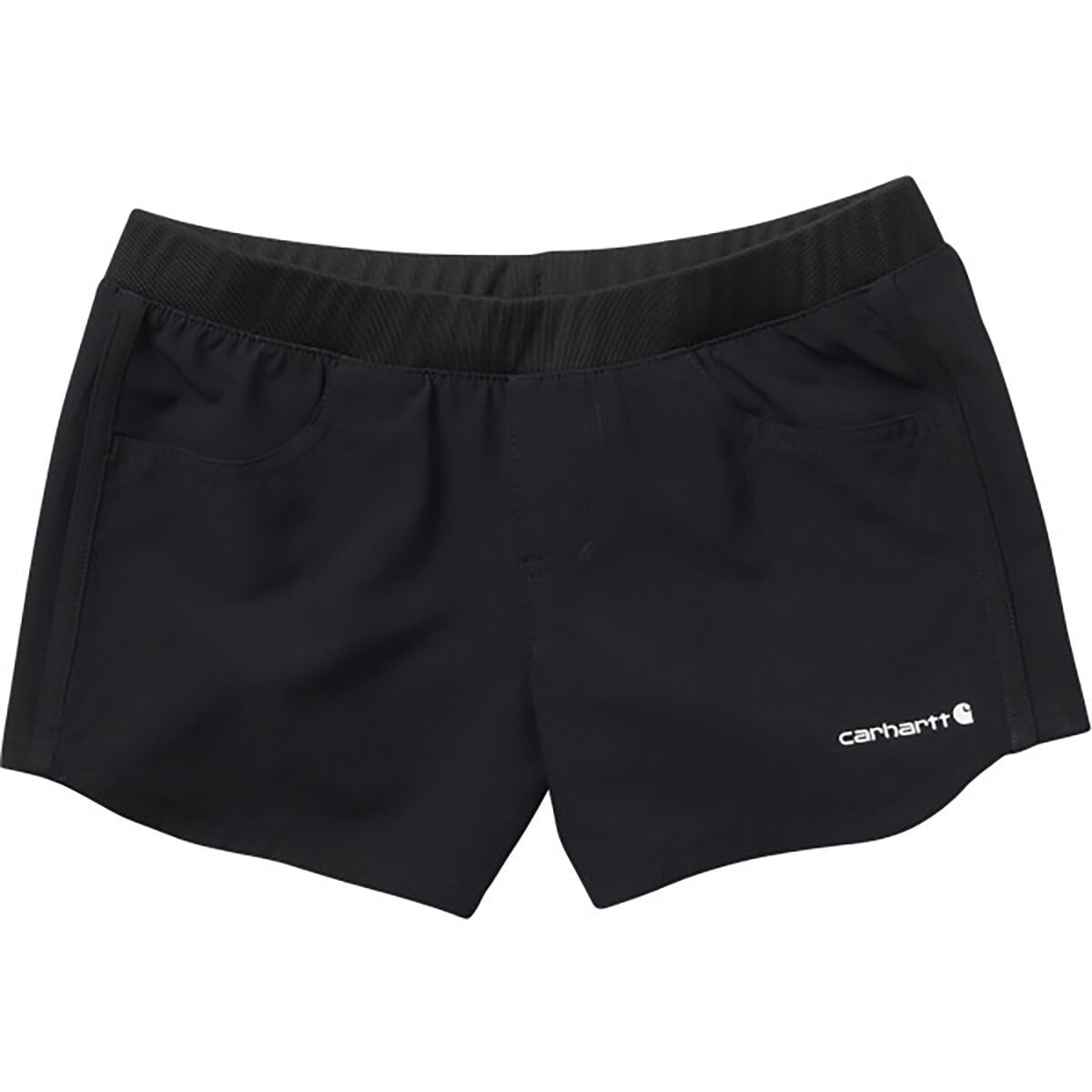 Carhartt Lightweight Ripstop Work Short - Girls' Caviar Black, 6