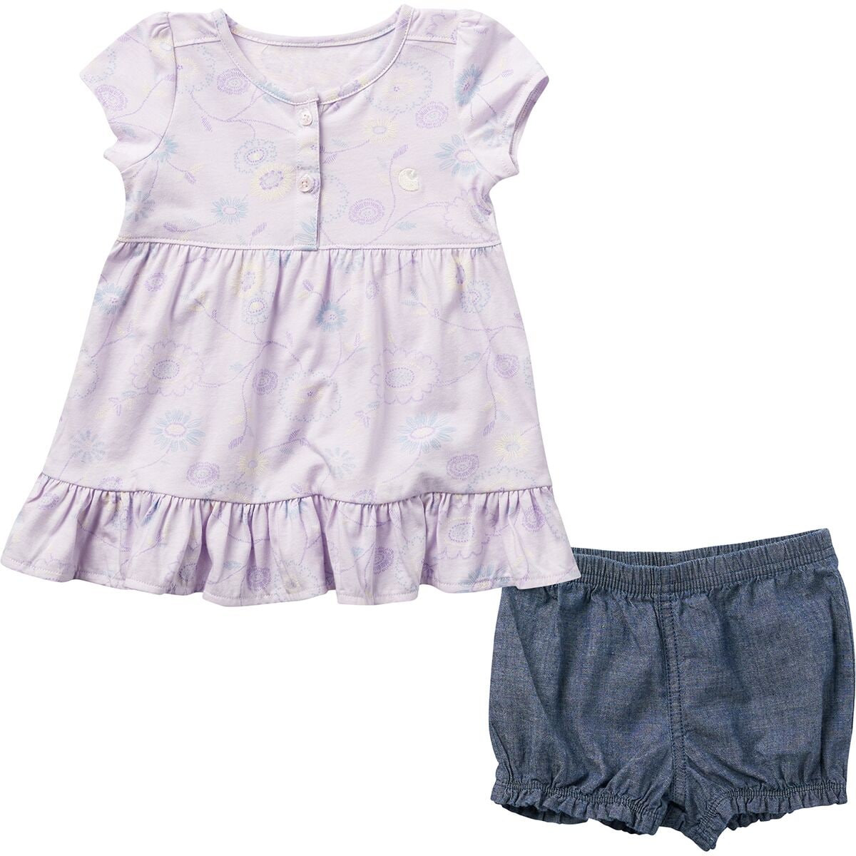 Carhartt Printed Dress & Diaper Cover Set - Infant Girls'