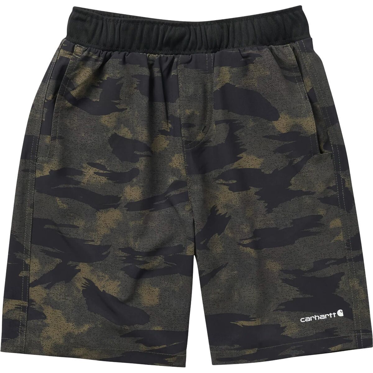 Carhartt Rugged Flex Loose Fit Ripstop Camo Work Short - Boys' Blind Fatigue Camo, 16