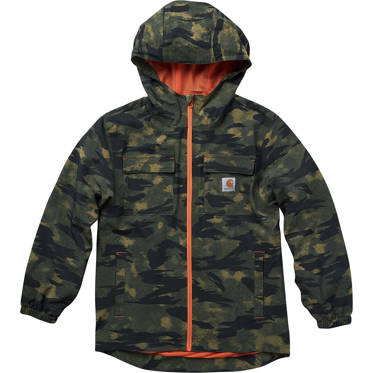 Carhartt Rugged Flex Ripstop Camo Jacket - Boys' Blind Fatigue Camo, S(7/8)