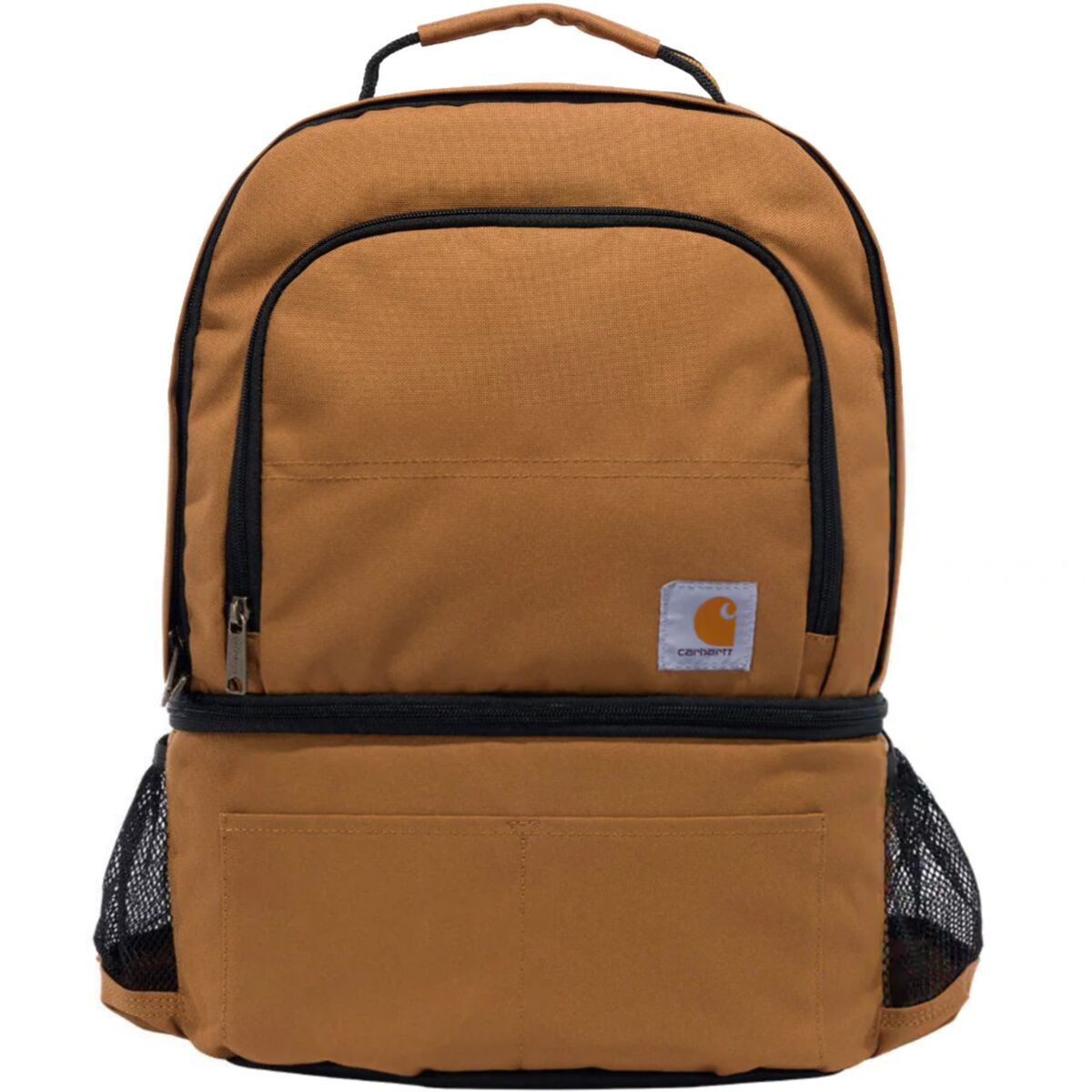 Image of Carhartt Insulated 24-Can Two Compartment Cooler Backpack Carhartt Brown, One Size