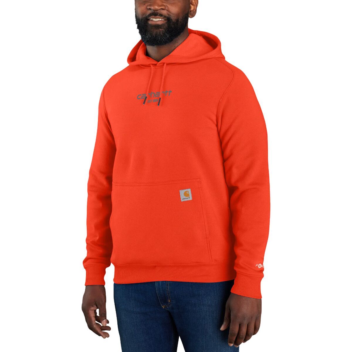 Carhartt Force Relaxed Fit LW Logo Graphic Sweatshirt - Men's Cherry Tomato, L