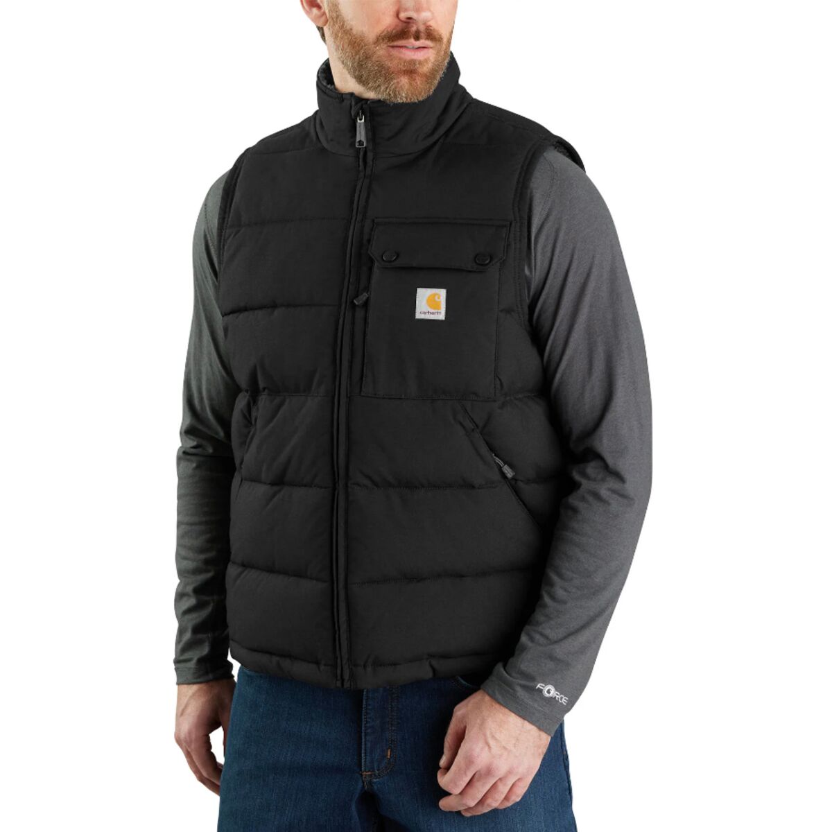 Image of Carhartt Rain Defender Loose Fit MW Insulated Vest - Men's Black, S
