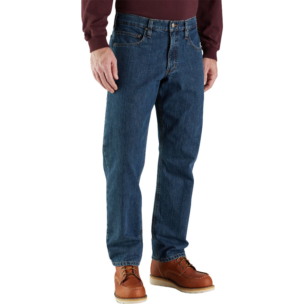 Carhartt Relaxed Fit Flannel-Lined 5-Pocket Jean - Men's
