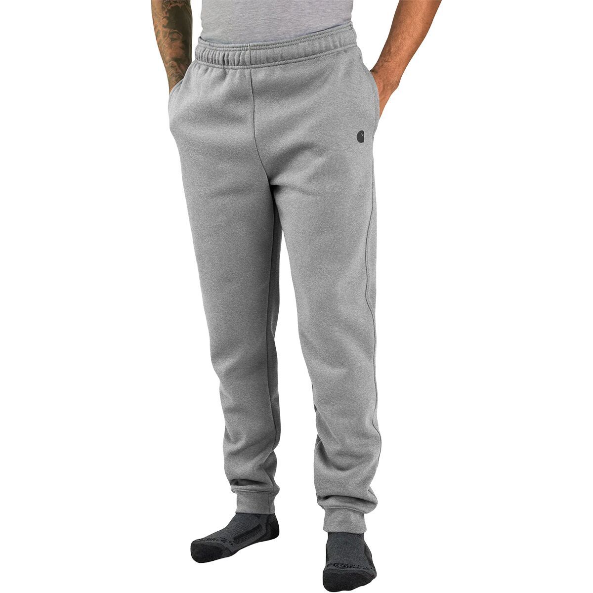 Image of Carhartt Loose Marquette Sweatpant - Men's Heather Grey, S