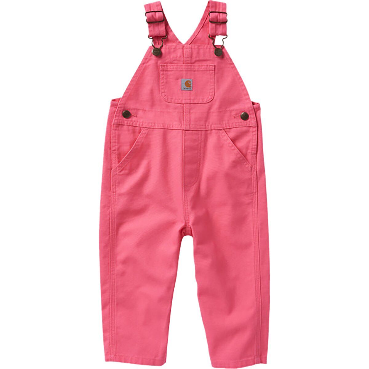 Carhartt Loose Fit Canvas Overall - Girls' Pink Lemondade, 12M