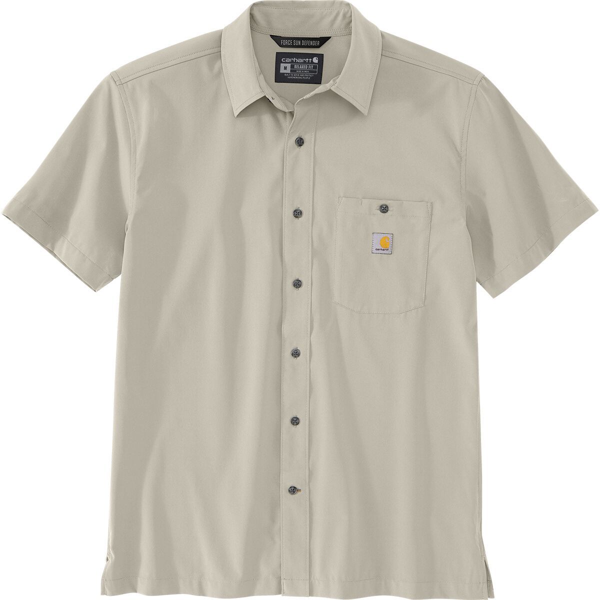 Image of Carhartt Force Sun Defender Relaxed Fit Lightweight Shirt - Men's Cobblestone, M