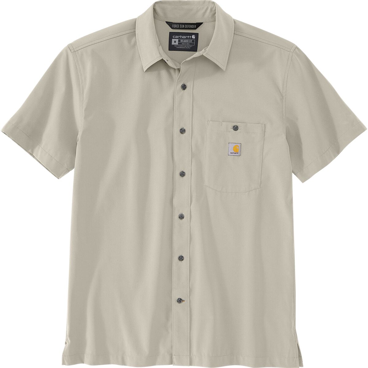 Image of Carhartt Force Sun Defender Relaxed Fit Lightweight Shirt - Men's Cobblestone, S