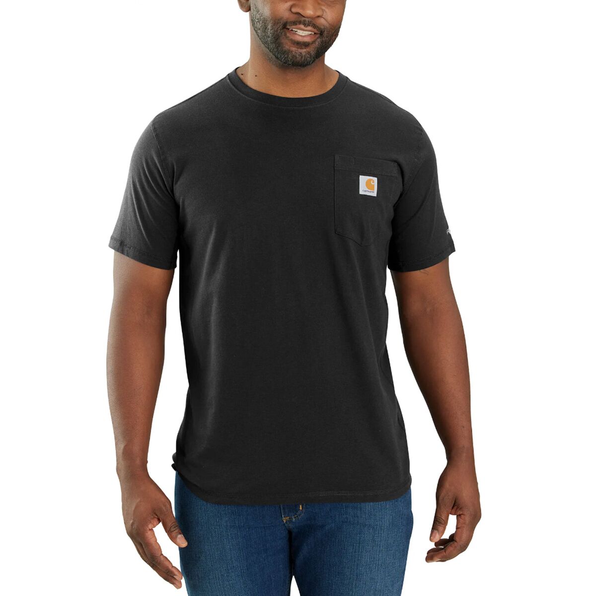 Image of Carhartt Force Relaxed Fit MW Pocket T-Shirt - Men's Black, XXL