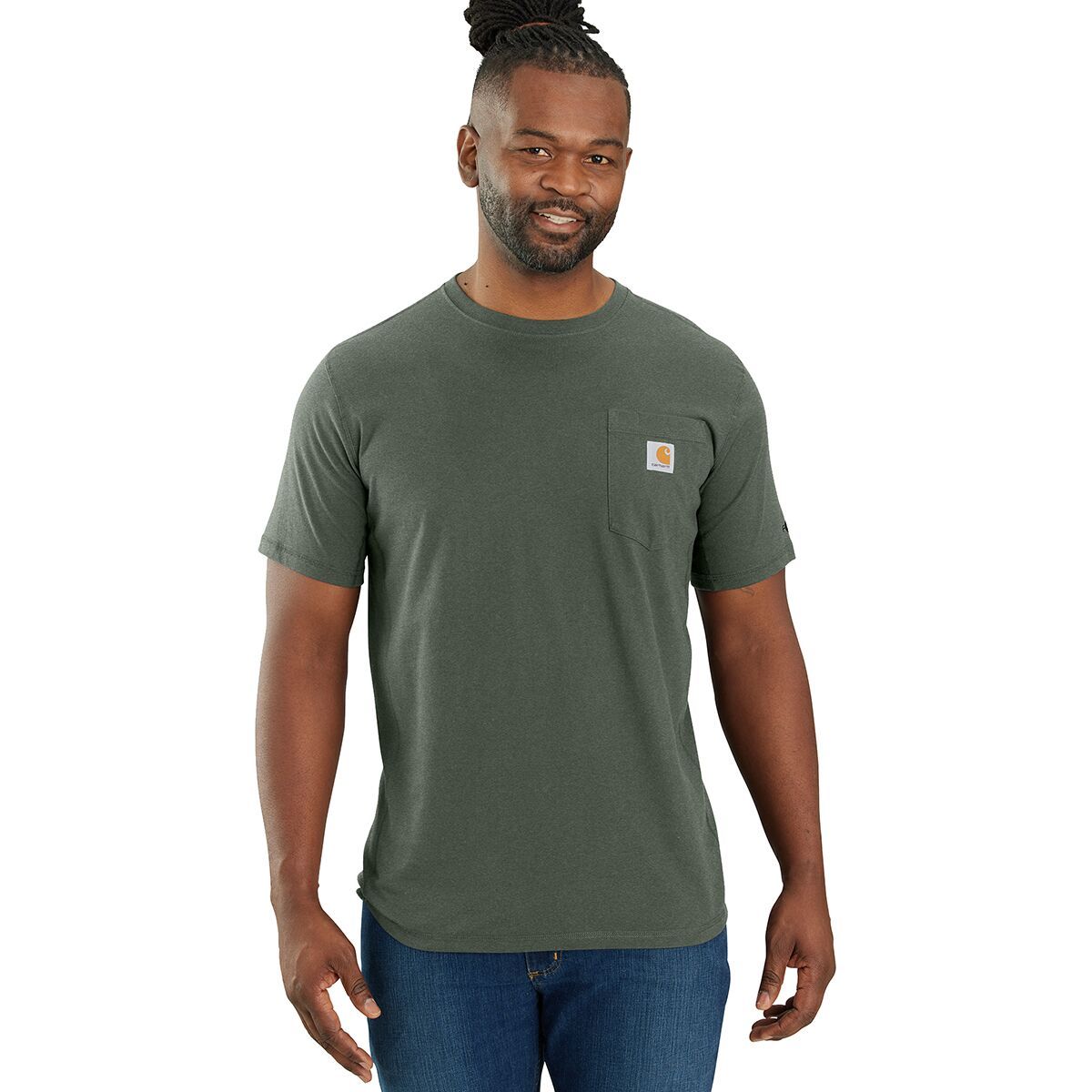 Carhartt Force Relaxed Fit MW Pocket T-Shirt - Men's Thundercloud, S