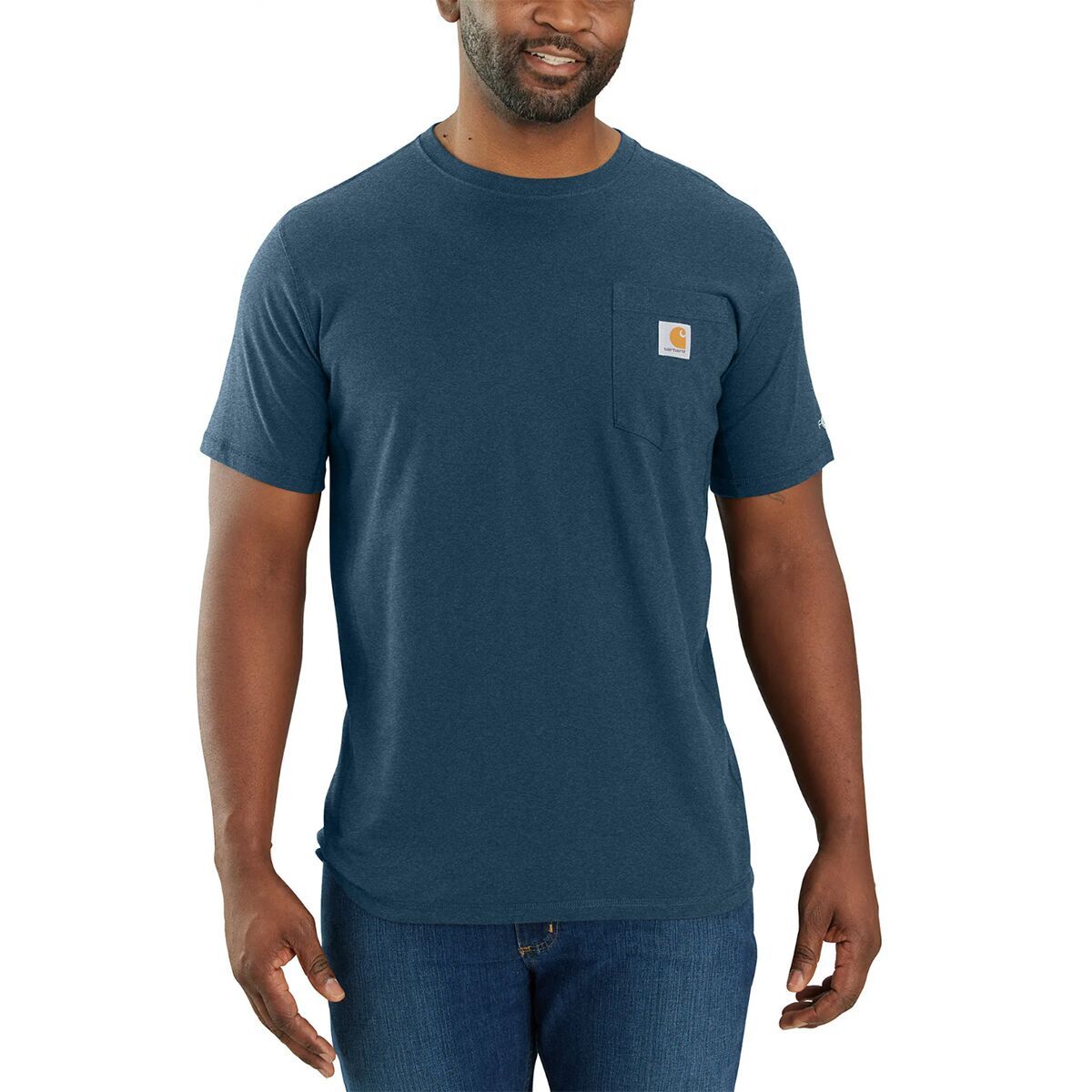 Image of Carhartt Force Relaxed Fit MW Pocket T-Shirt - Men's Light Huron Heather, S