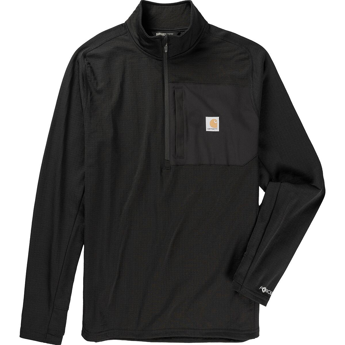 Carhartt Force Relaxed Fit Mock Neck 1/2-Zip T-Shirt - Men